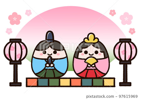 Cute dolls for Hinamatsuri 97615969