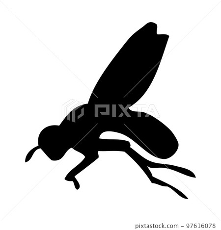 Bee Silhouette 97616078