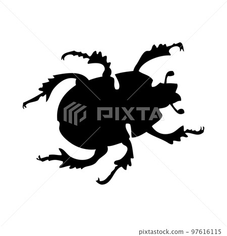 Beetle Silhouette Beetle Silhouette 97616115