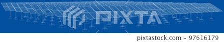 Solar Panel Concept. Vector 97616179