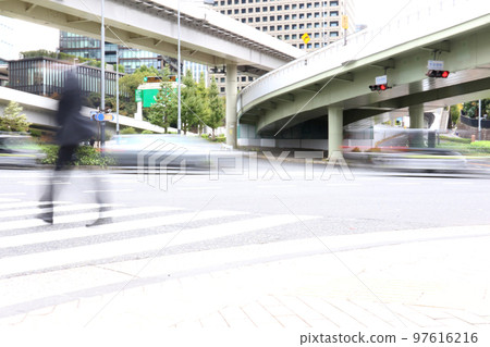 under the highway junction overpass under the highway junction overpass 97616216