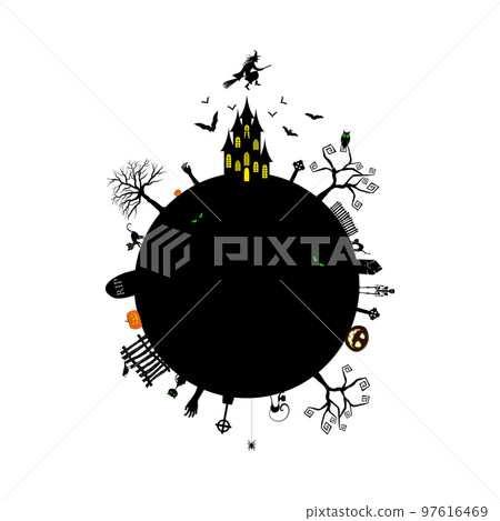Happy halloween card Happy halloween card 97616469