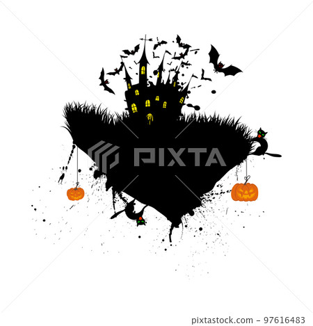 Happy halloween card Happy halloween card 97616483
