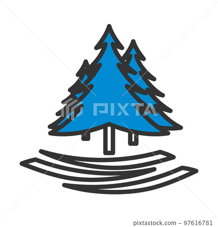 Icon Of Fir Forest Icon Of Fir Forest 97616781
