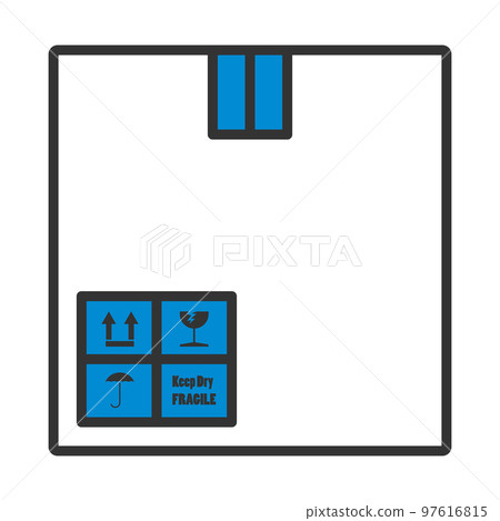 Cardboard Package Box Icon Cardboard Package Box Icon 97616815