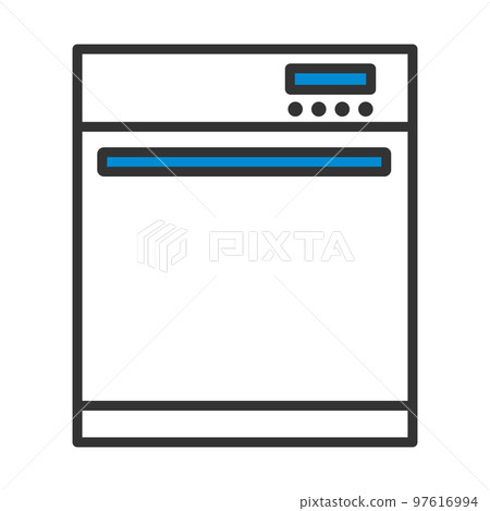 Kitchen Dishwasher Machine Icon Kitchen Dishwasher Machine Icon 97616994