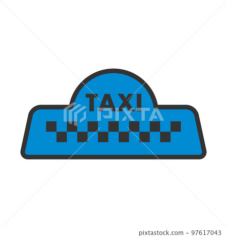 Taxi Roof Icon 97617043