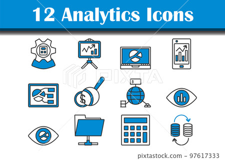 Analytics Icon Set 97617333