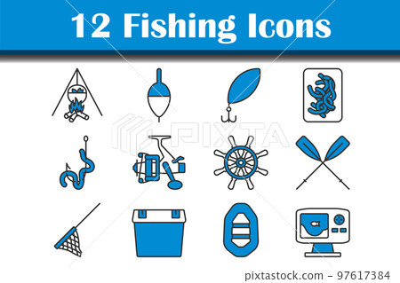 Fishing Icon Set 97617384