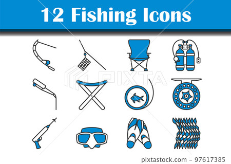Fishing Icon Set Fishing Icon Set 97617385