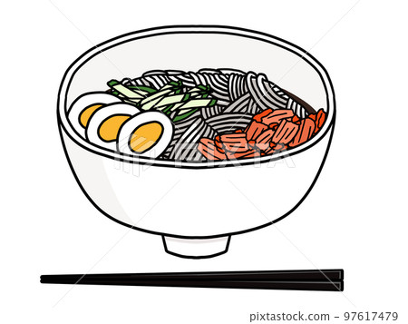 冷面的插圖 冷面的插圖 97617479