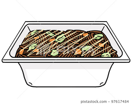 Illustration of cup yakisoba 97617484