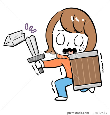 Female sword bearish Female sword bearish 97617517