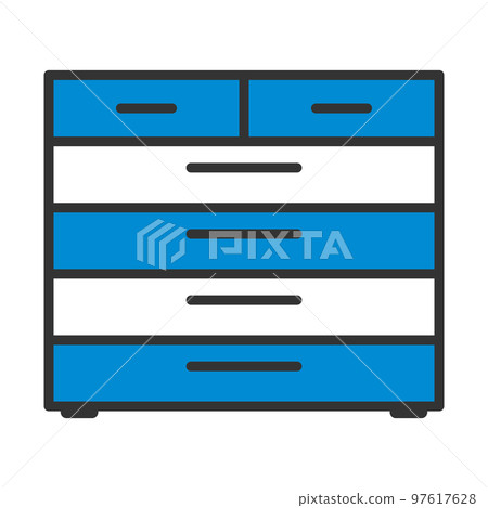 Chest Of Drawers Icon 97617628