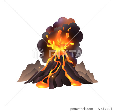 Natural Disaster Volcano Composition 97617791