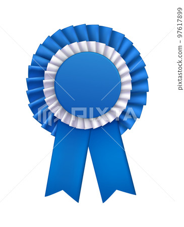 Blue Badge Rosette Composition 97617899