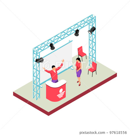 Expo Stage Presentation Composition 97618556