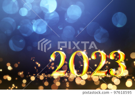 Happy New Year Background. Start to 2023. 3D illustration 97618595