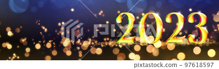 Happy New Year Background. Start to 2023. 3D illustration 97618597