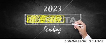 Happy New Year background concept. Goals for 2023. 97618651
