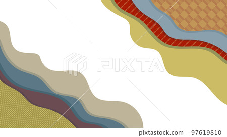 Gunegune fluid corner decoration 16:9 earth color brown 97619810