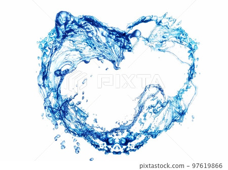 3d illustration of blue liquid splashing on white background 3d illustration of blue liquid splashing on white background 97619866