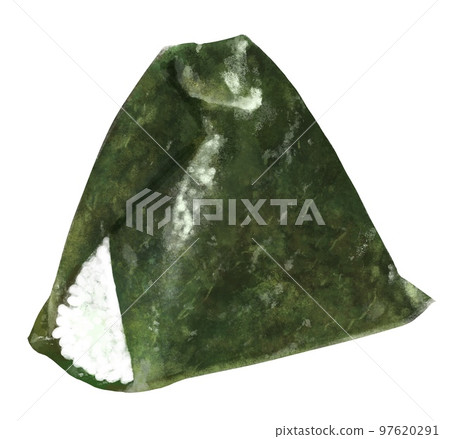 Onigiri illustration (hand drawn, realistic touch) 97620291