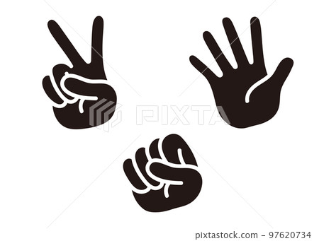 rock paper scissors 插圖 97620734