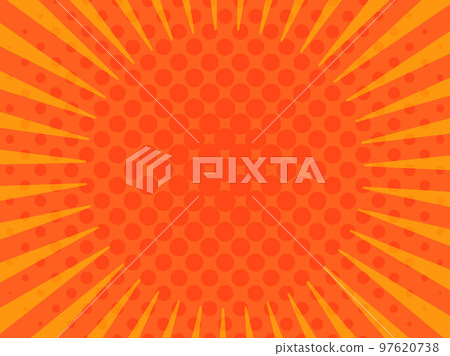 流行集中線背景圖橙色 97620738