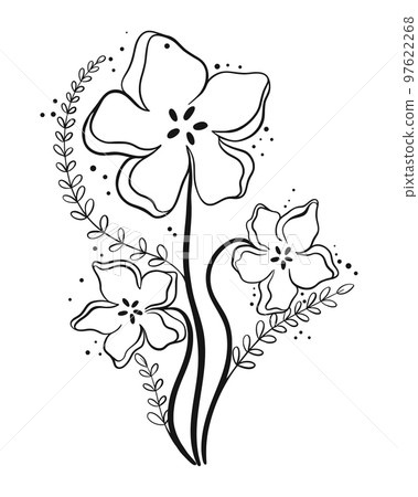 Flower decoration clip art 97622268