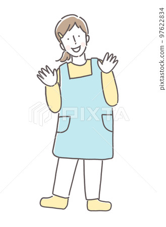 Smiley female nursery teacher 97622834