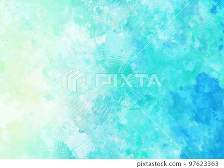 夢幻般的淡藍色水彩紋理背景 夢幻般的淡藍色水彩紋理背景 97623363