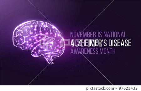 Alzheimers disease awareness month concept. 97623432