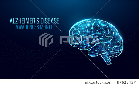 Alzheimers disease awareness month concept. 97623437