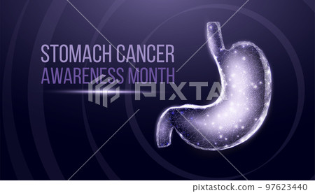Stomach Cancer Awareness Month concept. Stomach Cancer Awareness Month concept. 97623440