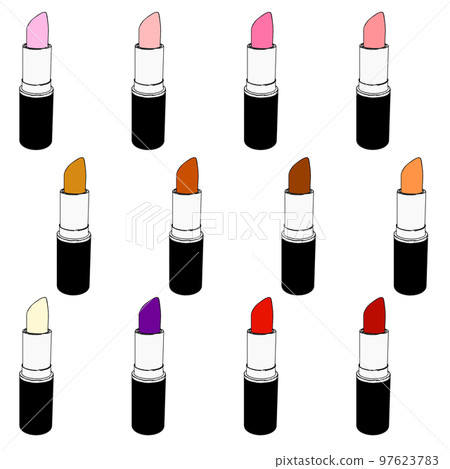 彩色唇膏插圖集 彩色唇膏插圖集 97623783