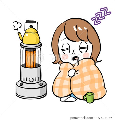 女性爐水壺睡覺 女性爐水壺睡覺 97624076