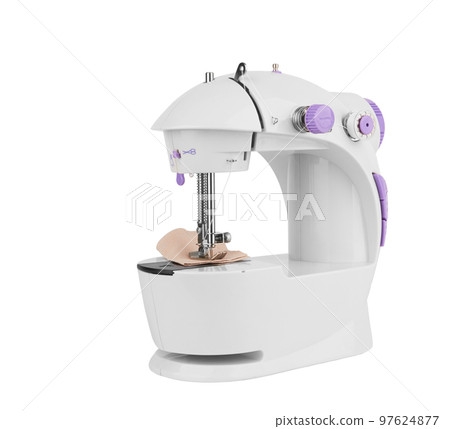 Sewing machine isolated 97624877