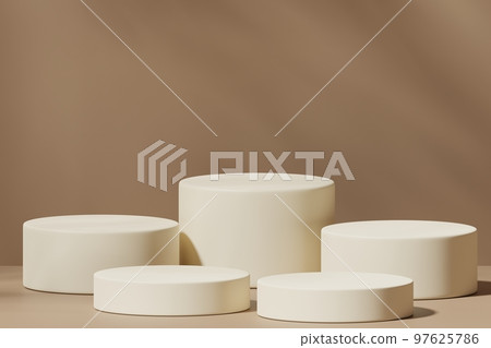 Scene with a podium for product presentation, 3d rendering 97625786