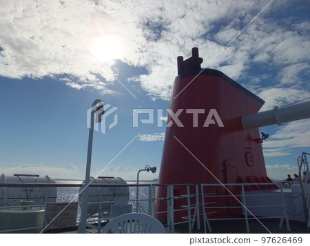 Boat trip relaxing on the deck Boat trip relaxing on the deck 97626469