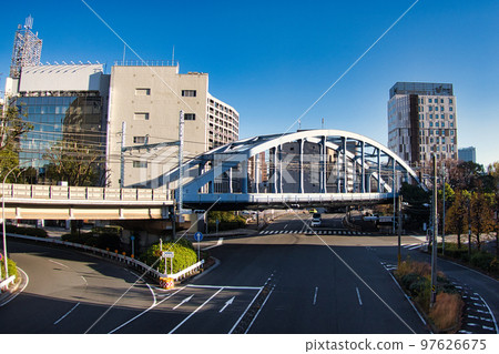 Sakuragicho Bridge Overpass Scenery Buildings for Recruitment and Pamphlets Sakuragicho Bridge Overpass Scenery Buildings for Recruitment and Pamphlets 97626675