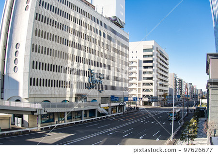 Sakuragicho Bridge Overpass Scenery Buildings for Recruitment and Pamphlets Sakuragicho Bridge Overpass Scenery Buildings for Recruitment and Pamphlets 97626677