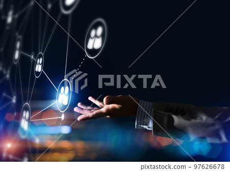 Presenting modern wireless technologies as means of communucation and networking on dark background Presenting modern wireless technologies as means of communucation and networking on dark background 97626678