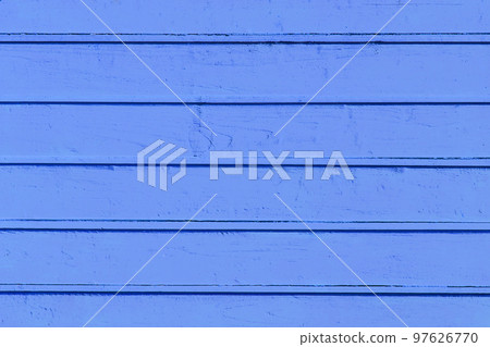 Horizontal boards blue color paint wooden surface texture plank background Horizontal boards blue color paint wooden surface texture plank background 97626770