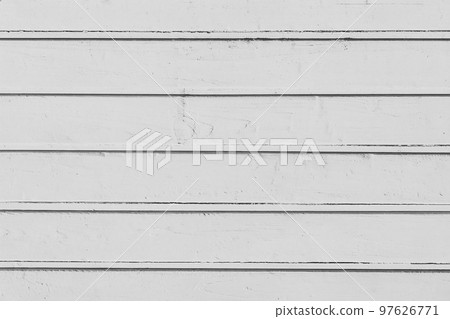 Horizontal boards in light gray paint wooden surface texture plank background Horizontal boards in light gray paint wooden surface texture plank background 97626771