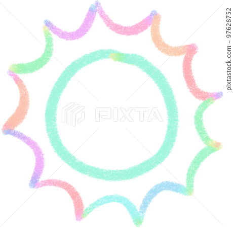 Rainbow line Planet illustrations Rainbow line Planet illustrations 97628752