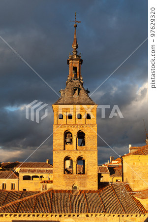 San Martin Church bell tower, Segovia, Spain San Martin Church bell tower, Segovia, Spain 97629320