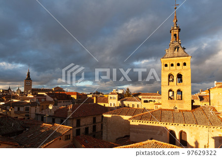 San Martin Church bell tower, Segovia, Spain San Martin Church bell tower, Segovia, Spain 97629322