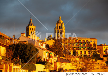 Panoramic view of Segovia, Spain Panoramic view of Segovia, Spain 97629323