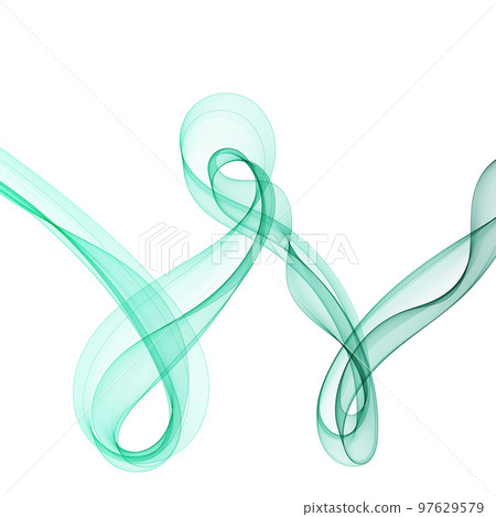 Abstract blue wave. Color design element. eps 10 Abstract blue wave. Color design element. eps 10 97629579